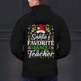 Santa's Favorite Dance Teacher Shirt Christmas Pajama Men's Hoodie Back Print, gift for family, gift for coworker Santa's Favorite Dance Teacher Shirt Christmas Pajama Men's Hoodie Back Print, gift for family, gift for coworker