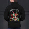 Santa's Favorite Music Teacher Christmas Santa Hat Matching Men's Hoodie Back Print, gift for family, gift for coworker Santa's Favorite Music Teacher Christmas Santa Hat Matching Men's Hoodie Back Print, gift for family, gift for coworker