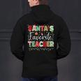 Santas Favorite Teacher Christmas Matching Xmas Men Women Men's Hoodie Back Print, gift for family, gift for coworker Santas Favorite Teacher Christmas Matching Xmas Men Women Men's Hoodie Back Print, gift for family, gift for coworker
