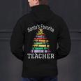 Santa's Favorite Teacher Idea For Christmas Teachers Men's Hoodie Back Print, gift for family, gift for coworker Santa's Favorite Teacher Idea For Christmas Teachers Men's Hoodie Back Print, gift for family, gift for coworker