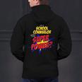 School Counselor Teacher Superhero Superpower Comic Book Men's Hoodie Back Print, gift for family, gift for coworker