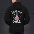 Science Girl Chemistry Biology Student Teacher Men's Hoodie Back Print, Science Teacher Hoodies, gift for family, gift for coworker
