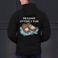 Sea Otter Book Reading Shirt For Bookworm Teachers Men's Hoodie Back Print, gift for family, gift for coworker Sea Otter Book Reading Shirt For Bookworm Teachers Men's Hoodie Back Print, gift for family, gift for coworker