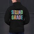 Second Grade Team Heart Teacher Student Back To School Girls Men's Hoodie Back Print, gift for family, gift for coworker
