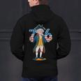 Six Seven 6 7 7 6 George Washington Teacher American Men's Hoodie Back Print, gift for family, gift for coworker