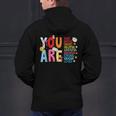 You Are Smart Brave Strong Kind Loved Motivation Teacher Kid Men's Hoodie Back Print, gift for family, gift for coworker