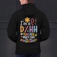 Special Education ASL Teacher Superpower DHH Teacher Men's Hoodie Back Print, gift for family, gift for coworker Special Education ASL Teacher Superpower DHH Teacher Men's Hoodie Back Print, gift for family, gift for coworker