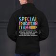 Special Education Team Definition Retro Ed Team Crew Teacher Men's Hoodie Back Print, gift for family, gift for coworker