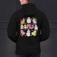 SPED Teacher Halloween Spooky Special Education Team Men Women Kids Men's Hoodie Back Print, gift for family, gift for coworker