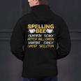 Spelling Bee Costume For a Halloween Teacher Pun Women Men's Hoodie Back Print, gift for family, gift for coworker