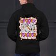 Spooky Teacher Ghost Pencil Teacher Halloween Teacher Men's Hoodie Back Print, gift for family, gift for coworker