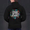 Stand Up For Science STEM Advocacy Pro Scientific Teacher Men's Hoodie Back Print, Science Teacher Hoodies, gift for family, gift for coworker