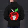 I Stand With Teachers Tshirt Men's Hoodie Back Print, gift for family, gift for coworker