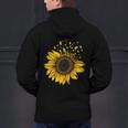 Sunflower Puzzle Pieces Autism Awareness For Mom Teacher For Women Men's Hoodie Back Print, gift for family, gift for coworker