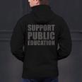 Support Public Education Protect Teachers Students Schools Men's Hoodie Back Print, gift for family, gift for coworker