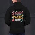 Surprise I'm Your Teacher Today Men's Hoodie Back Print, gift for family, gift for coworker Surprise I'm Your Teacher Today Men's Hoodie Back Print, gift for family, gift for coworker