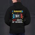 I Survived 67 Days Of School 67 Teacher Squad Matching Men's Hoodie Back Print, gift for family, gift for coworker