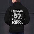 I Survived 67 Days Of School Teachers Students Men's Hoodie Back Print, gift for family, gift for coworker