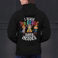 I Teach 2nd Grade Superheroes Back To School Teacher Men Women Girls Kids Men's Hoodie Back Print, 2nd Grade Teacher Hoodies, gift for family, gift for coworker