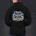 I Teach The Cutest Little Dolphins Cute Animal Teacher Men's Hoodie Back Print, gift for family, gift for coworker