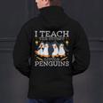 I Teach The Cutest Little Penguins Cute School Teacher Tee Men's Hoodie Back Print, gift for family, gift for coworker