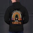 I Teach The Cutest Little Turkeys Thanksgiving Teacher Men Women Girls Kids Men's Hoodie Back Print, gift for family, gift for coworker