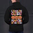 I Teach The Cutest Pumpkins Halloween Fall Teacher Women Men's Hoodie Back Print, gift for family, gift for coworker I Teach The Cutest Pumpkins Halloween Fall Teacher Women Men's Hoodie Back Print, gift for family, gift for coworker