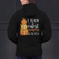 I Teach The Cutest Pumpkins In The Patch Fall Autumn Teacher Men's Hoodie Back Print, gift for family, gift for coworker