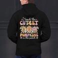 I Teach The Cutest Pumpkins In The Patch Teacher Retro Men's Hoodie Back Print, gift for family, gift for coworker I Teach The Cutest Pumpkins In The Patch Teacher Retro Men's Hoodie Back Print, gift for family, gift for coworker