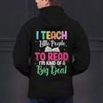 I Teach Little People To Read Reading Teacher For Men Women Girls Kids Men's Hoodie Back Print, gift for family, gift for coworker I Teach Little People To Read Reading Teacher For Men Women Girls Kids Men's Hoodie Back Print, gift for family, gift for coworker