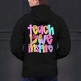 Teach Love Inspire Preppy Back To School Teacher Women Men's Hoodie Back Print, gift for family, gift for coworker Teach Love Inspire Preppy Back To School Teacher Women Men's Hoodie Back Print, gift for family, gift for coworker