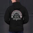 Teach Love Inspire Teacher Men's Hoodie Back Print, gift for family, gift for coworker