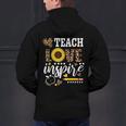 TEACH LOVE INSPIRE Teacher Sunflower Appreciation Men's Hoodie Back Print, gift for family, gift for coworker