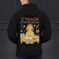 I Teach In My Pajamas Crayon Home School Teacher PJs Men's Hoodie Back Print, gift for family, gift for coworker I Teach In My Pajamas Crayon Home School Teacher PJs Men's Hoodie Back Print, gift for family, gift for coworker