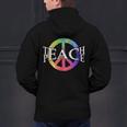 Teach Peace For Teachers And Educators Counselor Men's Hoodie Back Print, gift for family, gift for coworker Teach Peace For Teachers And Educators Counselor Men's Hoodie Back Print, gift for family, gift for coworker