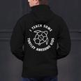 I Teach Some Turtley Awesome Kids Teacher Turtle Pun Men's Hoodie Back Print, gift for family, gift for coworker I Teach Some Turtley Awesome Kids Teacher Turtle Pun Men's Hoodie Back Print, gift for family, gift for coworker