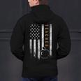 Teacher American Flag Teacher's Day Teaching Men's Hoodie Back Print, gift for family, gift for coworker