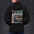Teacher Besties Because Going Crazy Alone Is Not As Much Fun Men's Hoodie Back Print, gift for family, gift for coworker