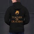 Teacher Of Dragons For Teachers Top Tee T-Shirt Men's Hoodie Back Print, gift for family, gift for coworker
