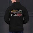 Teacher And Firefighter Wife Shirt Teacher Life Fire Wife Men's Hoodie Back Print, gift for family, gift for coworker Teacher And Firefighter Wife Shirt Teacher Life Fire Wife Men's Hoodie Back Print, gift for family, gift for coworker