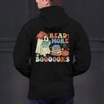 Teacher Halloween Cute Booooks Ghost Read More Books Men's Hoodie Back Print, gift for family, gift for coworker