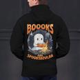 Teacher Halloween Ghost Reading Book Animal Boooks Are Men's Hoodie Back Print, gift for family, gift for coworker Teacher Halloween Ghost Reading Book Animal Boooks Are Men's Hoodie Back Print, gift for family, gift for coworker