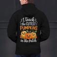 Teacher Halloween Pre-K Teacher Kindergarten Cutest Pumpkins Men's Hoodie Back Print, gift for family, gift for coworker