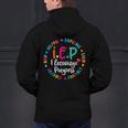Teacher IEP IEP Encourage Progress Special Education Men's Hoodie Back Print, gift for family, gift for coworker