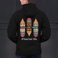 Teacher Life Teach Love Inspire Pencils Inspirational Women Men's Hoodie Back Print, gift for family, gift for coworker Teacher Life Teach Love Inspire Pencils Inspirational Women Men's Hoodie Back Print, gift for family, gift for coworker