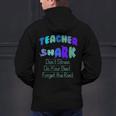 Teacher Shark Don't Stress Do Your Best Forget The Rest Men's Hoodie Back Print, gift for family, gift for coworker