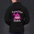 Teacher Shark Female Teacher Men's Hoodie Back Print, gift for family, gift for coworker
