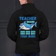 Teacher Shark Do Your Work Men's Hoodie Back Print, gift for family, gift for coworker