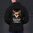 Teacher Squad Red Plaid Rudolph Reindeer Christmas Men's Hoodie Back Print, gift for family, gift for coworker Teacher Squad Red Plaid Rudolph Reindeer Christmas Men's Hoodie Back Print, gift for family, gift for coworker