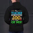 My Teacher Survived 100 Days Of Me Dab 100 Days Of School For Men Women Kids Men's Hoodie Back Print, gift for family, gift for coworker